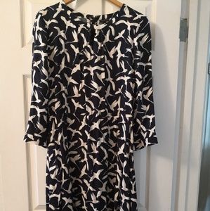 Easy, Smart Casual Bird Print Dress